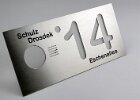 Klingel / Kameraplatte individuell fr Kunden gefertigt. Lasergravur.