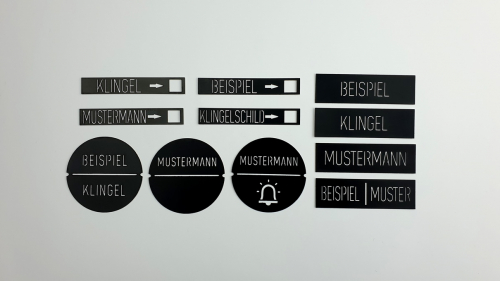 Klingel Namensschilder passend fr HIKVISION, ABUS und Bticino