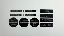 Klingel Namensschilder passend fr HIKVISION, ABUS und Bticino