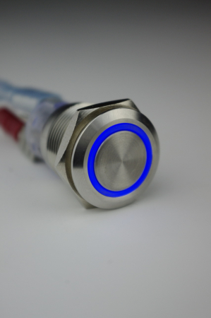 Edelstahl Taster mit LED Ringbeleuchtung Vandalismusgeschtzter