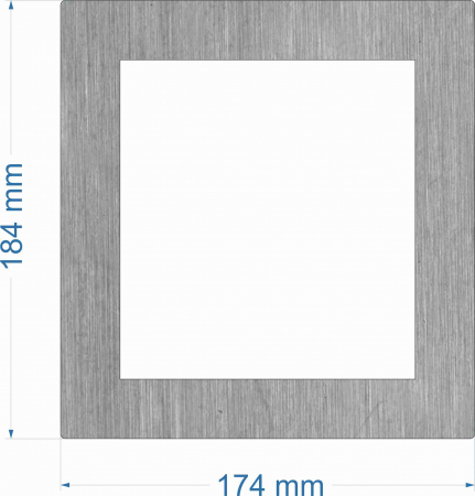 Unser Edelstahl Rahmen werden einfach auen aufgeklebt, keine Demontage des HIK-Rahmens ntig.