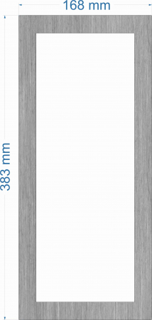 Unser Edelstahl Rahmen werden einfach auen aufgeklebt, keine Demontage des HIKVISION Rahmens ntig.