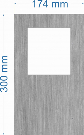 Edelstahlplatten, passend fr Hikvision und Abus Trstationen