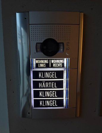 Klingel Namen Einlegeschild passend fr Bticino Taster