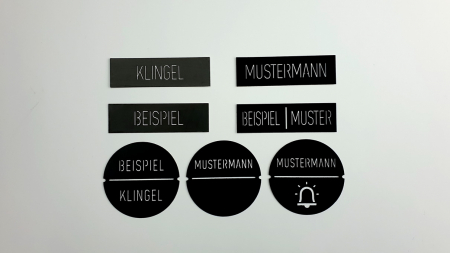 Klingel Namen Einlegeschild passend fr Bticino Taster