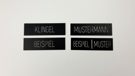Klingel Namen Einlegeschild passend fr Bticino Taster