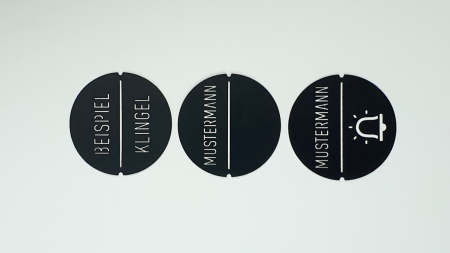 Klingel Namen Einlegeschild passend fr Bticino Taster