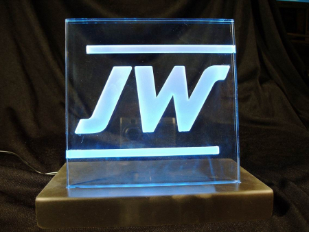 Acrylglas LED Leuchtschild mit Lasergravur