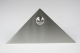 Edelstahl Klingelplatte dreieckig