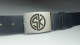 Buckle mit gebrsteter Oberflche und Lasergravur gegen Aufpreis