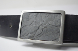 Grtelschnalle Stone VA Rahmen mit Echt Schieferfllung