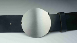 Edelstahl Grtelschnalle Basic rund