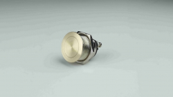 Flachkopf-Taster Messing geschliffen