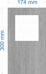 Edelstahlplatten, passend fr Hikvision und Abus Trstationen