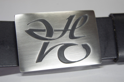 Frsgravur einfache Grafik in Edelstahl Grtelschnalle